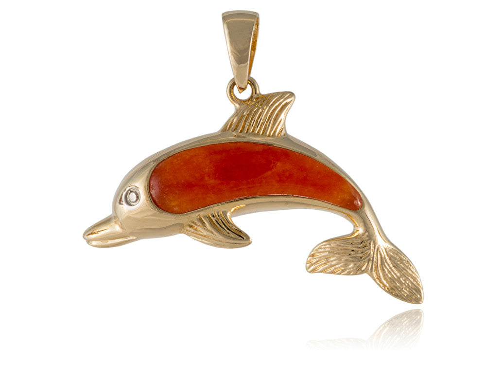 Jade dolphin online necklace